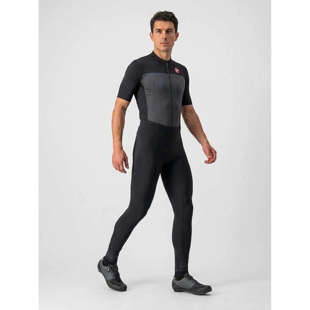 Castelli Mens Cycling Tights Black Padded Chamois Bike Pants Size Small